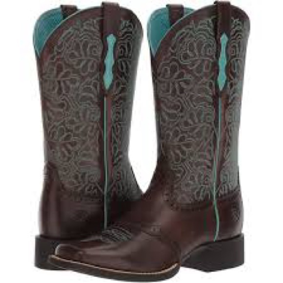 Ariat Women's Round Up Remuda Western Boots Dark Brown Sz 6.5 - Picture 9 of 16